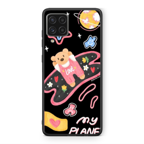 Samsung A22 4G My planet Black Glossy Θήκη