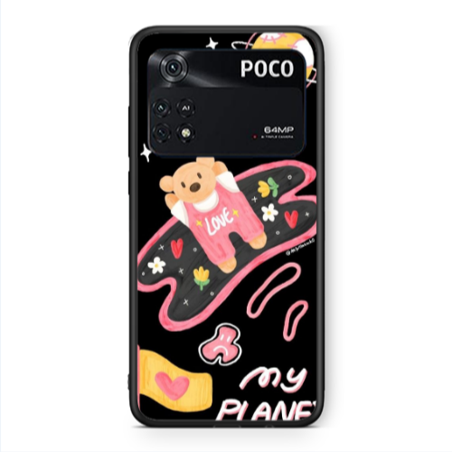 Xiaomi Poco M4 Pro 4G My planet Black Glossy Θήκη