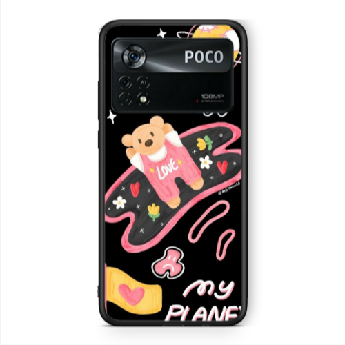Xiaomi Poco X4 Pro My planet Black Glossy Θήκη