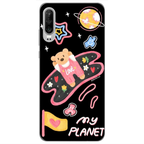Huawei P30 My planet Transparent Silicone TPU Θήκη