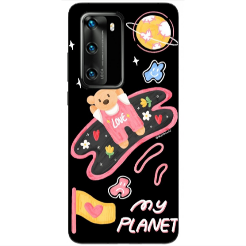 Huawei P40 My planet Transparent Silicone TPU Θήκη