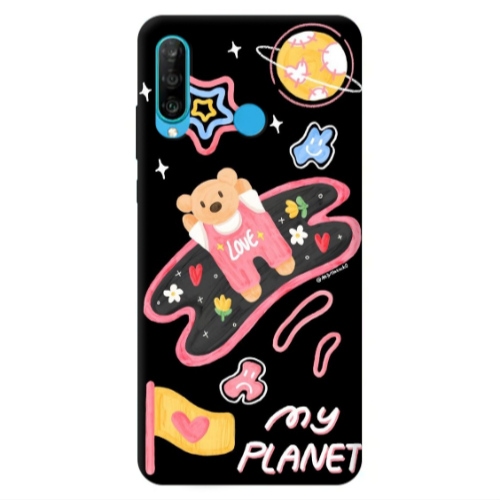 Huawei P30 Lite My planet Transparent Silicone TPU Θήκη