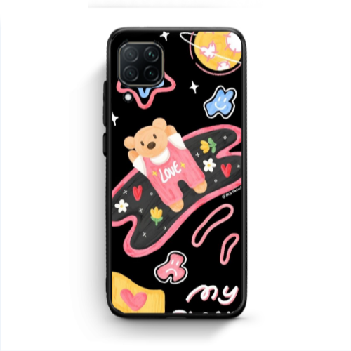 Huawei P40 Lite My planet Black Glossy Θήκη