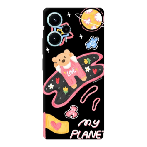 Xiaomi Poco F5 My planet Transparent Silicone TPU Θήκη