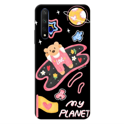 Huawei Nova 5 T My planet Transparent Silicone TPU Θήκη