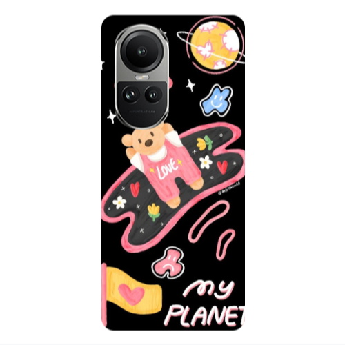Oppo Reno10 5G My planet Transparent Silicone TPU Θήκη