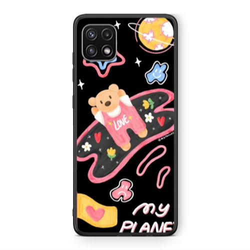 Samsung A22 5G My planet Black Glossy Θήκη