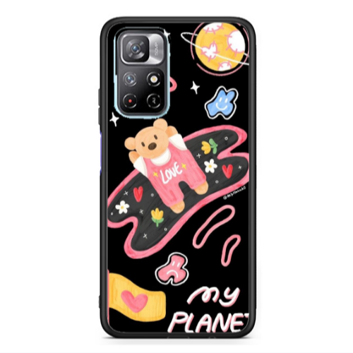 Xiaomi Poco M4 Pro 5G My planet Black Glossy Θήκη