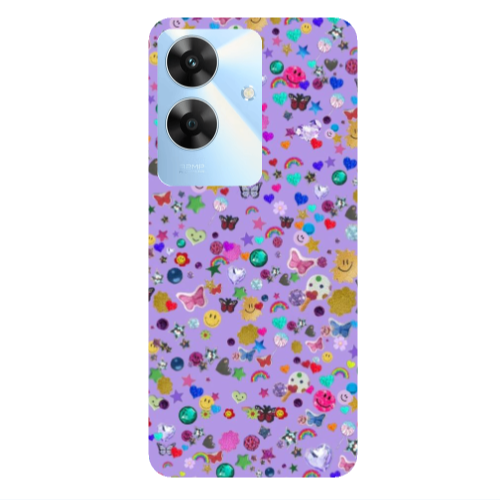 Realme Note 60 Stars and Rainbow Transparent Silicone TPU Θήκη