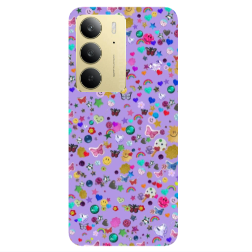 Realme C 75 Stars and Rainbow Transparent Silicone TPU Θήκη