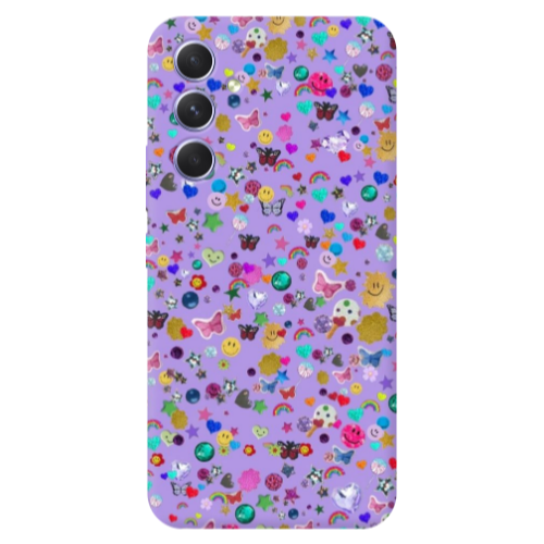 Samsung A56 Stars and Rainbow Transparent Silicone TPU Θήκη