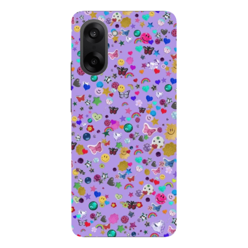 Oneplus Nord CE 5 Stars and Rainbow Transparent Silicone TPU Θήκη