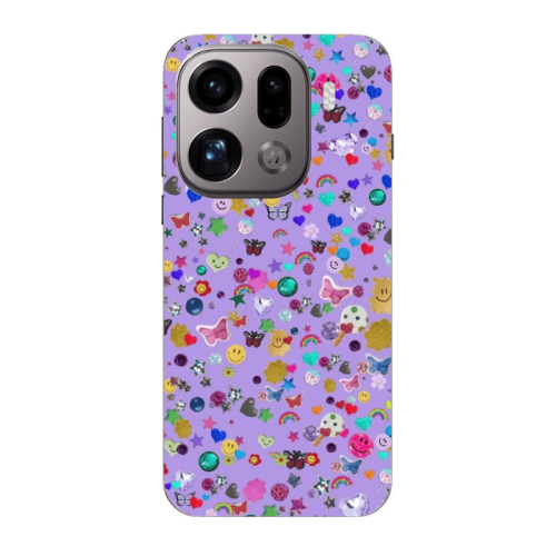 Oppo Find X9 Pro Stars and Rainbow Transparent Silicone TPU Θήκη