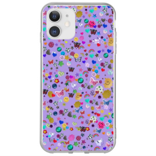 Apple iPhone 12 Stars and Rainbow Transparent Silicone TPU Θήκη