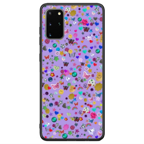 Samsung S20 Stars and Rainbow Black Glossy Θήκη