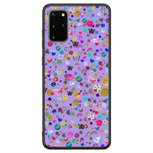 Samsung S20 FE Stars and Rainbow Black Glossy Θήκη