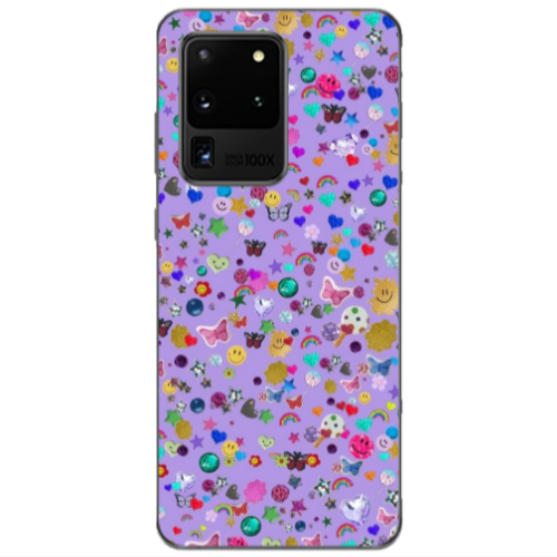 Samsung S20 Ultra Stars and Rainbow Transparent Silicone TPU Θήκη