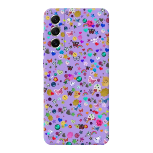 Samsung S21 Stars and Rainbow Transparent Silicone TPU Θήκη