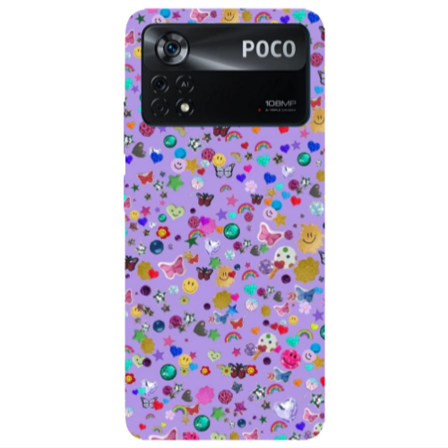 Xiaomi Poco X4 Pro Stars and Rainbow Transparent Silicone TPU Θήκη
