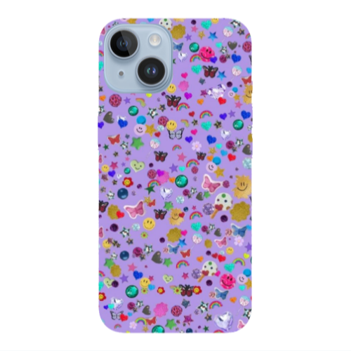 Apple iPhone 14  Stars and Rainbow Transparent Silicone TPU Θήκη