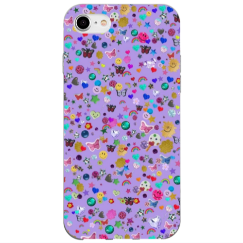 Apple iPhone 7 Stars and Rainbow Transparent Silicone TPU Θήκη