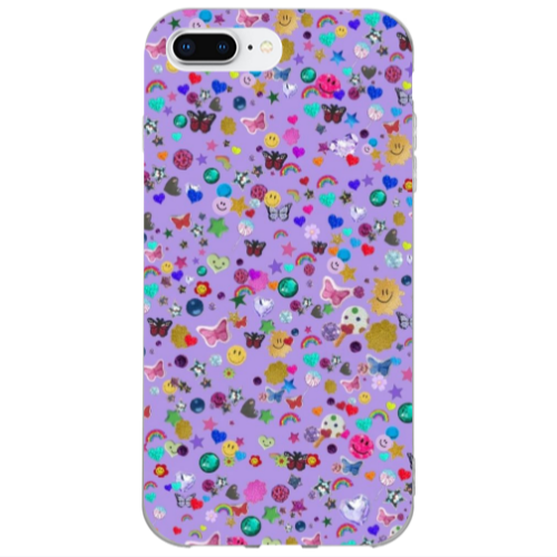 Apple iPhone 7 Plus Stars and Rainbow Transparent Silicone TPU Θήκη