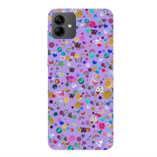 Samsung A04 Stars and Rainbow Transparent Silicone TPU Θήκη