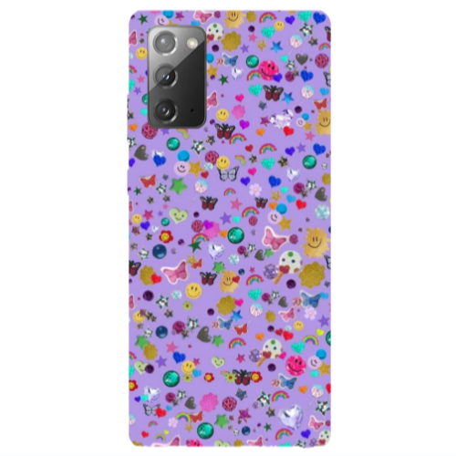 Samsung Note 20 Stars and Rainbow Transparent Silicone TPU Θήκη