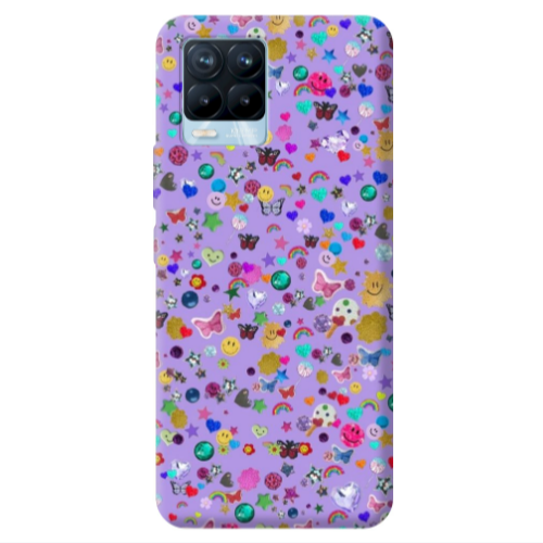 Realme 8 Pro Stars and Rainbow Transparent Silicone TPU Θήκη