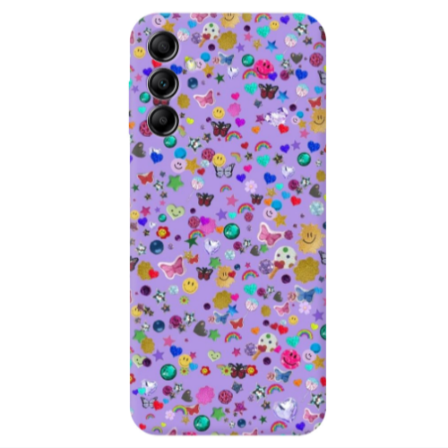 Samsung A24 Stars and Rainbow Transparent Silicone TPU Θήκη
