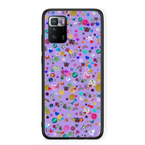 Xiaomi Poco X3 GT Stars and Rainbow Black Glossy Θήκη