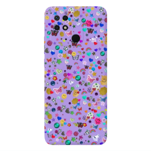 Xiaomi Poco C40 Stars and Rainbow Transparent Silicone TPU Θήκη