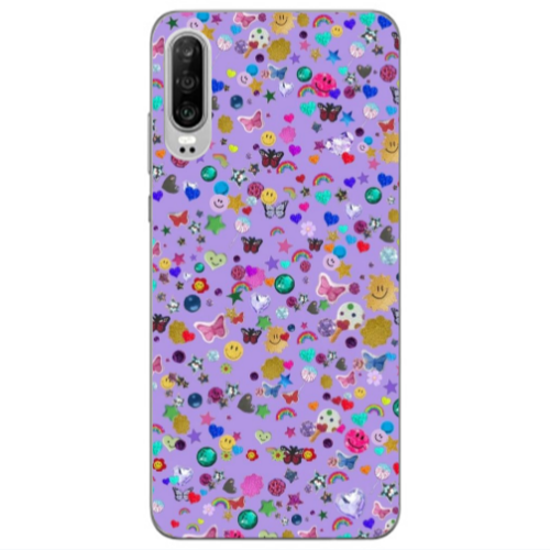 Huawei P30 Stars and Rainbow Transparent Silicone TPU Θήκη
