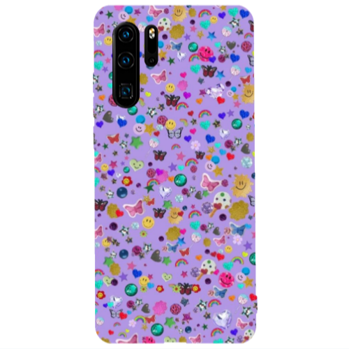 Huawei P30 Pro Stars and Rainbow Transparent Silicone TPU Θήκη