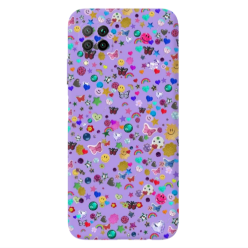 Huawei P40 Lite Stars and Rainbow Transparent Silicone TPU Θήκη