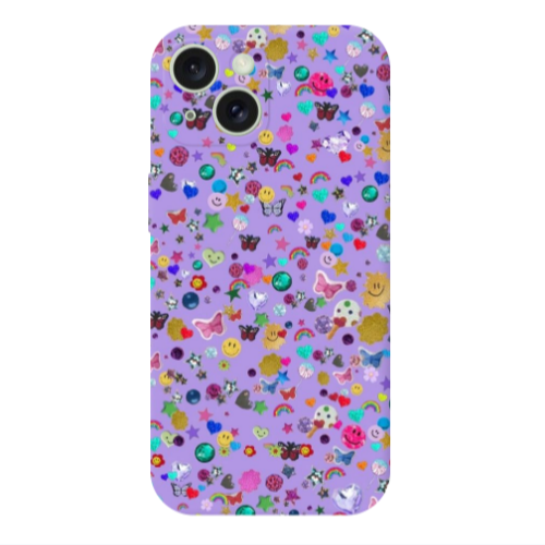 Apple iPhone 15 Stars and Rainbow Transparent Silicone TPU Θήκη