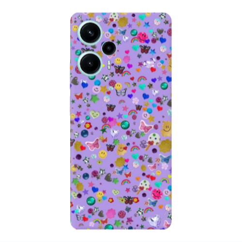 Xiaomi Poco F5 Stars and Rainbow Transparent Silicone TPU Θήκη