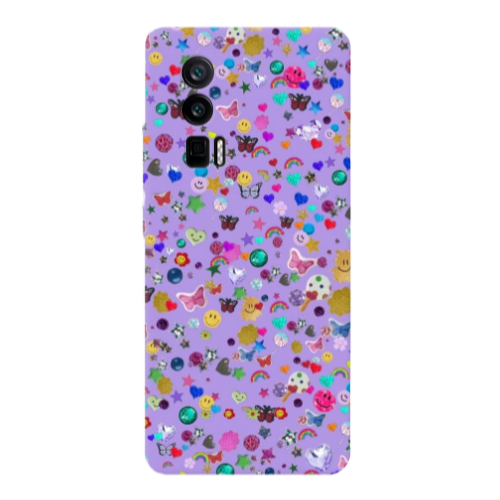 Xiaomi Poco F5 Pro Stars and Rainbow Transparent Silicone TPU Θήκη
