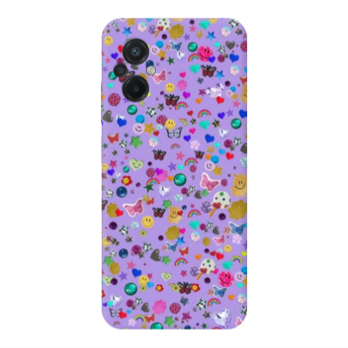 Xiaomi Poco M5 Stars and Rainbow Transparent Silicone TPU Θήκη