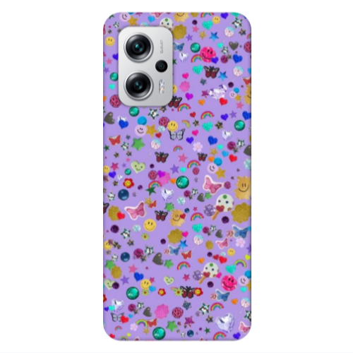 Xiaomi Poco X4 GT Stars and Rainbow Transparent Silicone TPU Θήκη