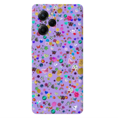 Xiaomi Poco X5 Pro Stars and Rainbow Transparent Silicone TPU Θήκη