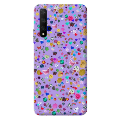 Huawei Nova 5 T Stars and Rainbow Transparent Silicone TPU Θήκη
