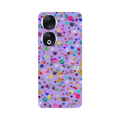 Honor 90 5G Stars and Rainbow Transparent Silicone TPU Θήκη
