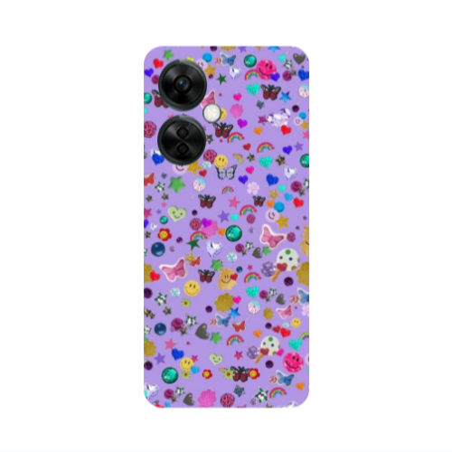 Oneplus Nord CE 3 Lite 5G Stars and Rainbow Transparent Silicone TPU Θήκη