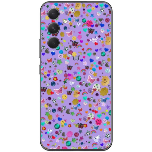 Samsung Galaxy A25 Stars and Rainbow Transparent Silicone TPU Θήκη