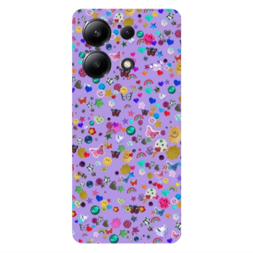 Xiaomi Redmi Note 13 4G Stars and Rainbow Transparent Silicone TPU Θήκη