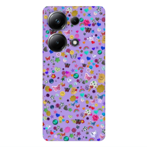 Xiaomi Poco M6 Pro 4G Stars and Rainbow Transparent Silicone TPU Θήκη