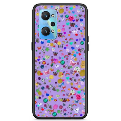 Realme Gt Neo 2 Stars and Rainbow Black Glossy Θήκη