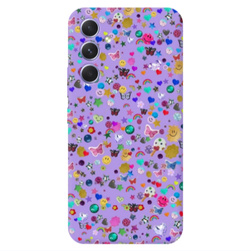 Samsung A55 Stars and Rainbow Transparent Silicone TPU Θήκη