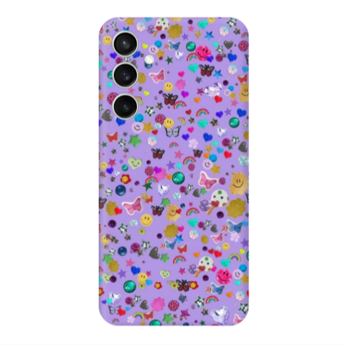 Samsung S24 FE Stars and Rainbow Transparent Silicone TPU Θήκη